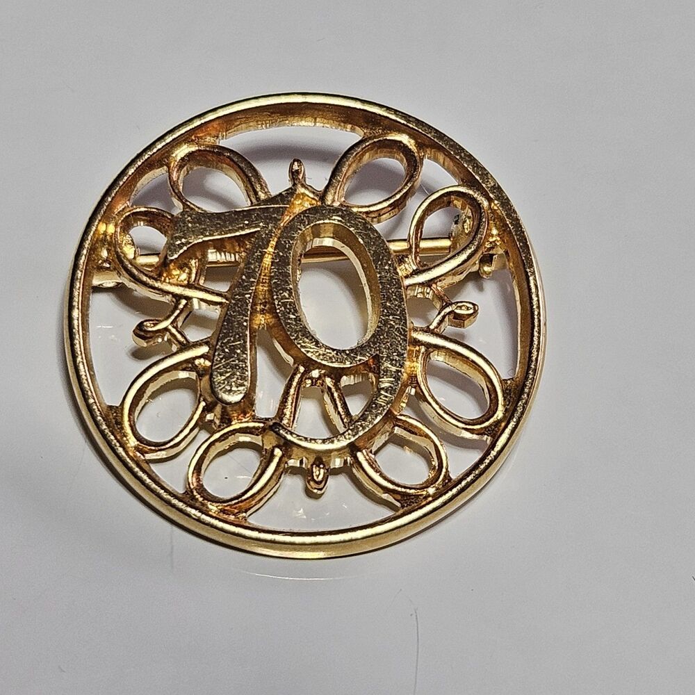 Vintage 1979 AVON Sales Rep Gold Tone Pin Brooch
